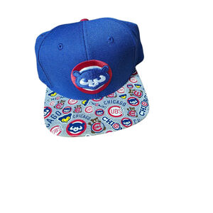Men's Cooperstown Collection Blue Gray Chicago Cubs Baseball Cap One Size #370